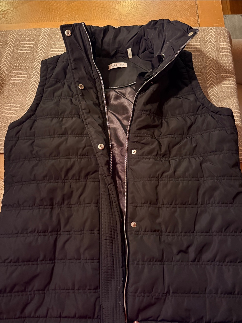 Calvin Klein Black Quilted Puffer Vest Size M